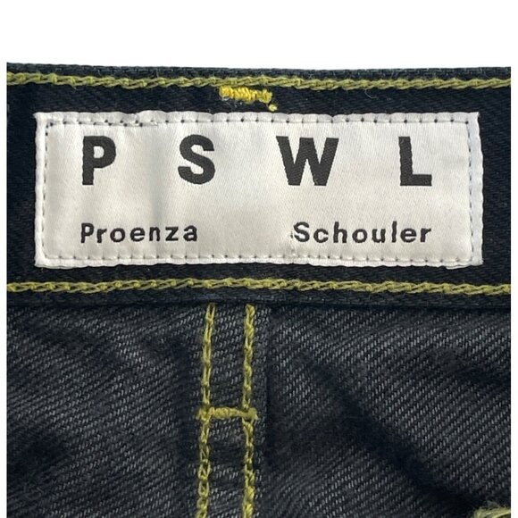 Proenza Schouler White Label Denim Mini Skirt Indigo Size 0 - Picture 8 of 11